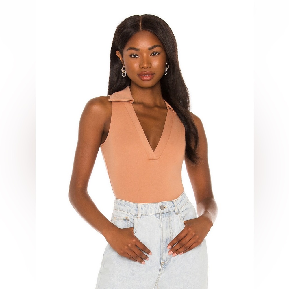NBD Iona bodysuit in camel, size XS